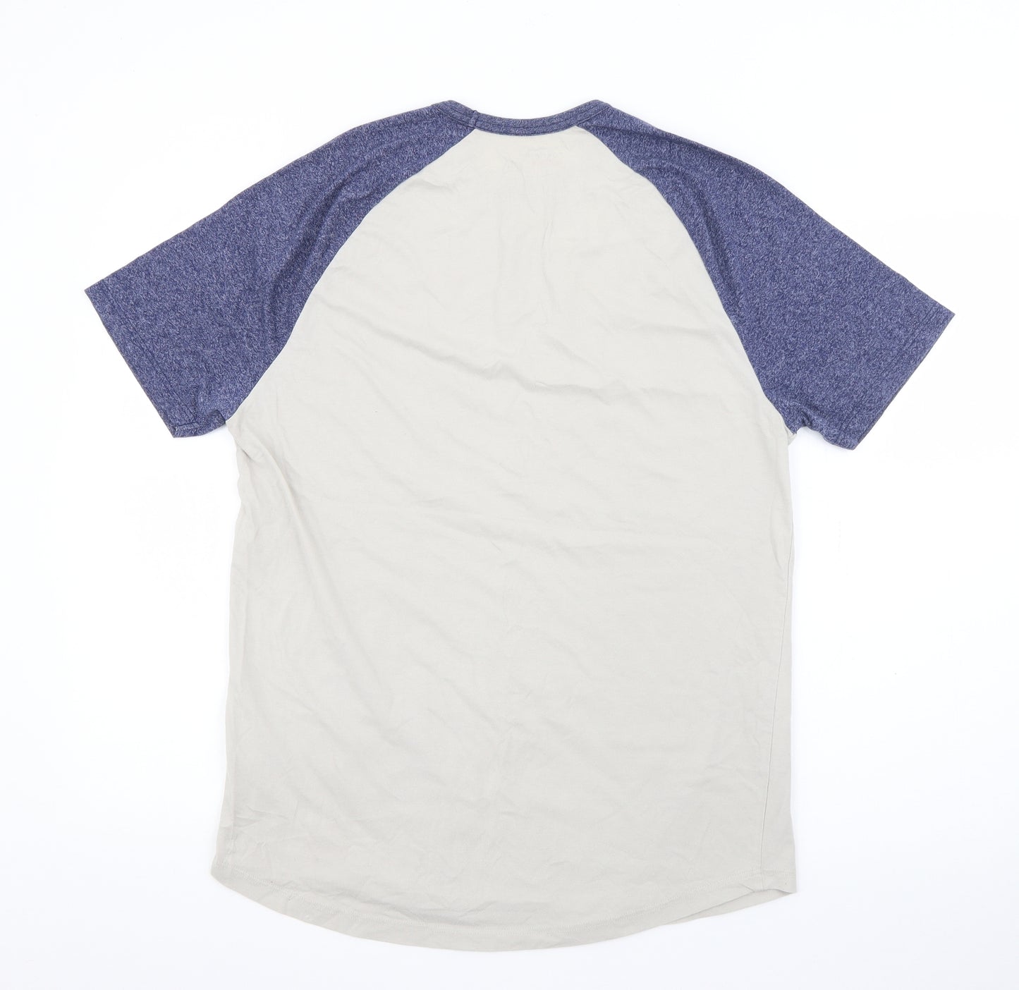 Topman Mens Blue  Cotton  T-Shirt Size M Crew Neck
