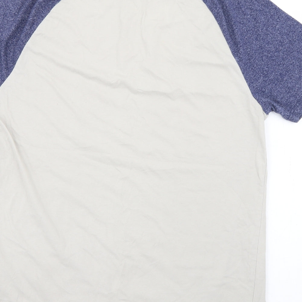 Topman Mens Blue  Cotton  T-Shirt Size M Crew Neck