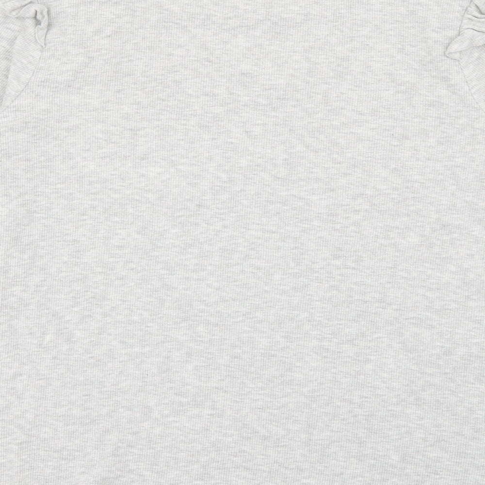 George Womens Grey Crew Neck  Cotton Pullover Jumper Size 18