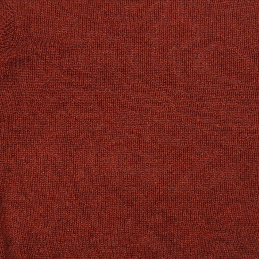 F&F Mens Red Crew Neck  Acrylic Pullover Jumper Size XL