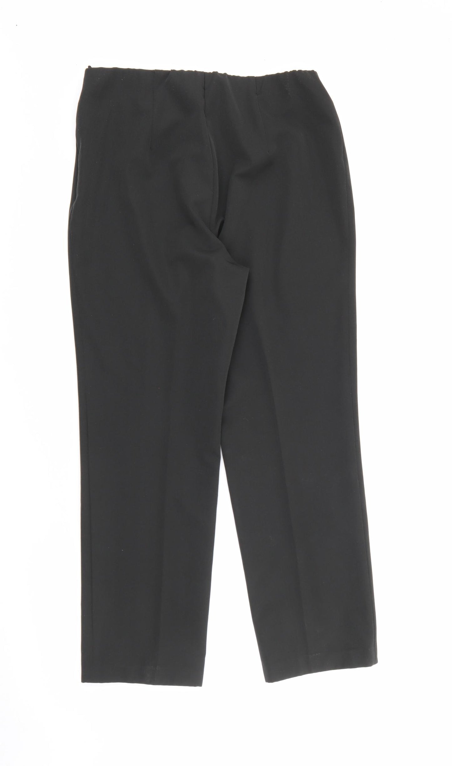 Fair Lady Womens Black  Polyester Trousers  Size 30 in L26 in Regular Zip
