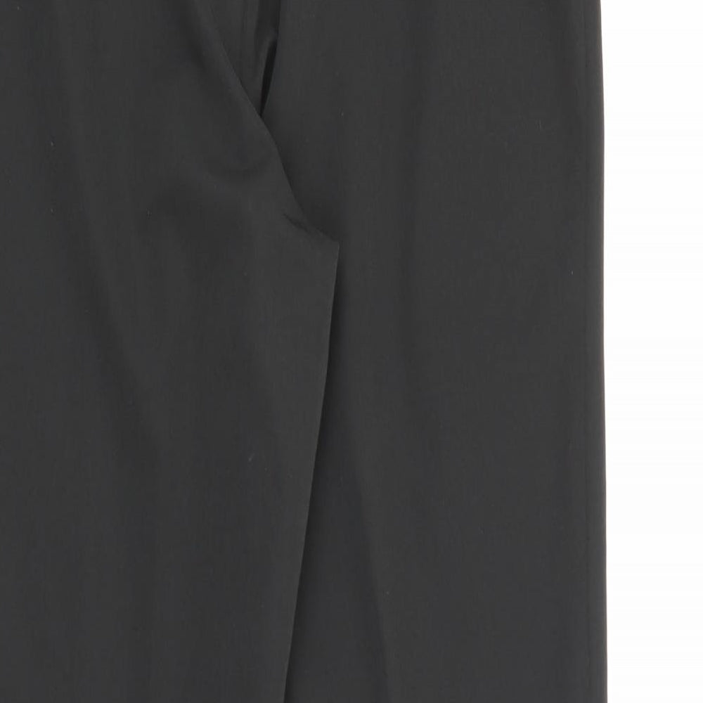 Fair Lady Womens Black  Polyester Trousers  Size 30 in L26 in Regular Zip