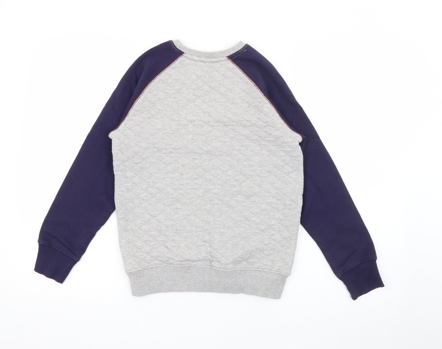 Dunnes Stores Boys Grey Crew Neck  Cotton Pullover Jumper Size 10-11 Years