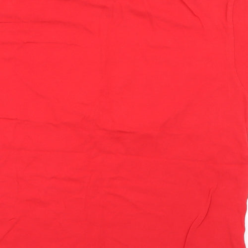 anbor Boys Red  Cotton Pullover T-Shirt Size 12-13 Years Crew Neck  - Fortnite