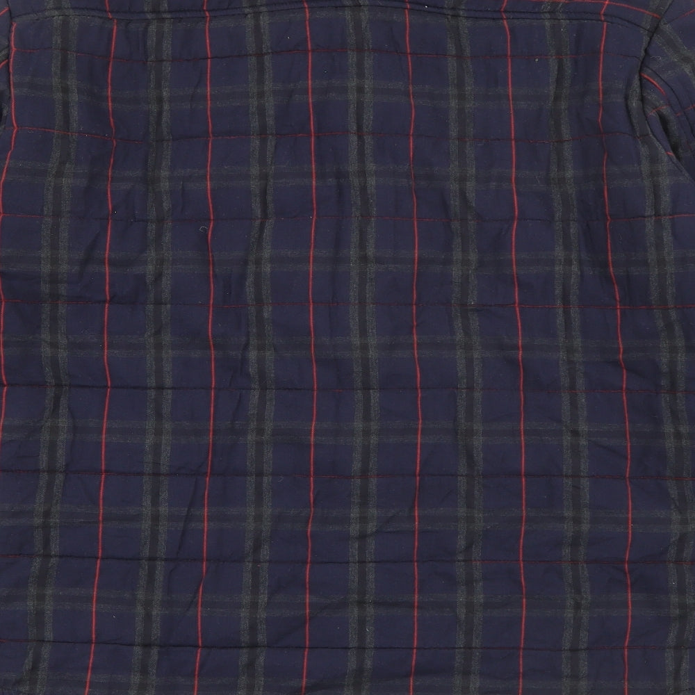 Zara Mens  Plaid  Jacket  Size L  Snap