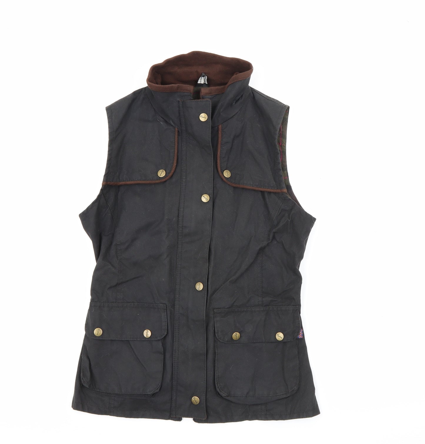Rydale Womens Brown   Gilet Coat Size 8  Zip