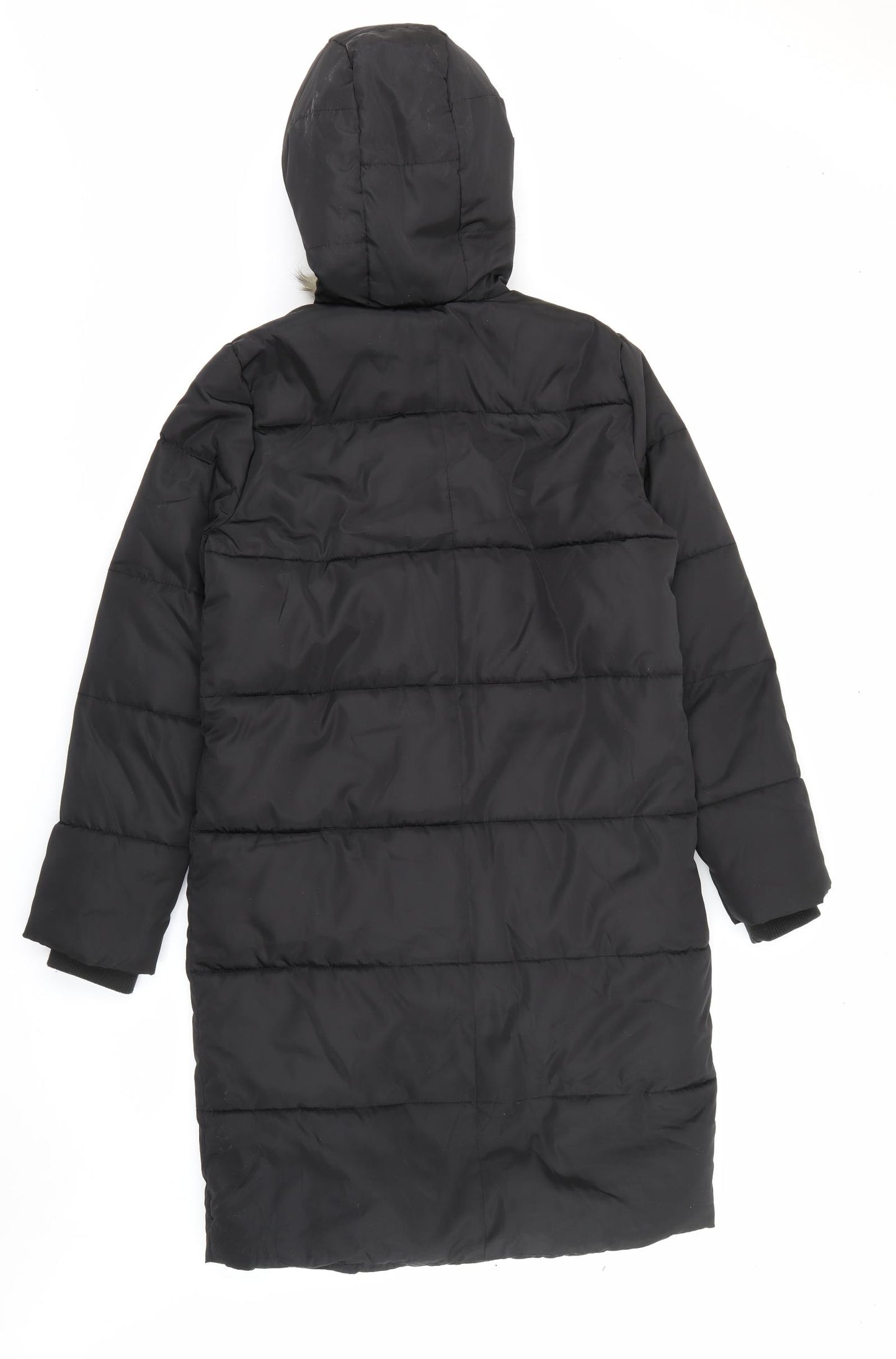 New Look Womens Black   Puffer Jacket Coat Size 10  Zip