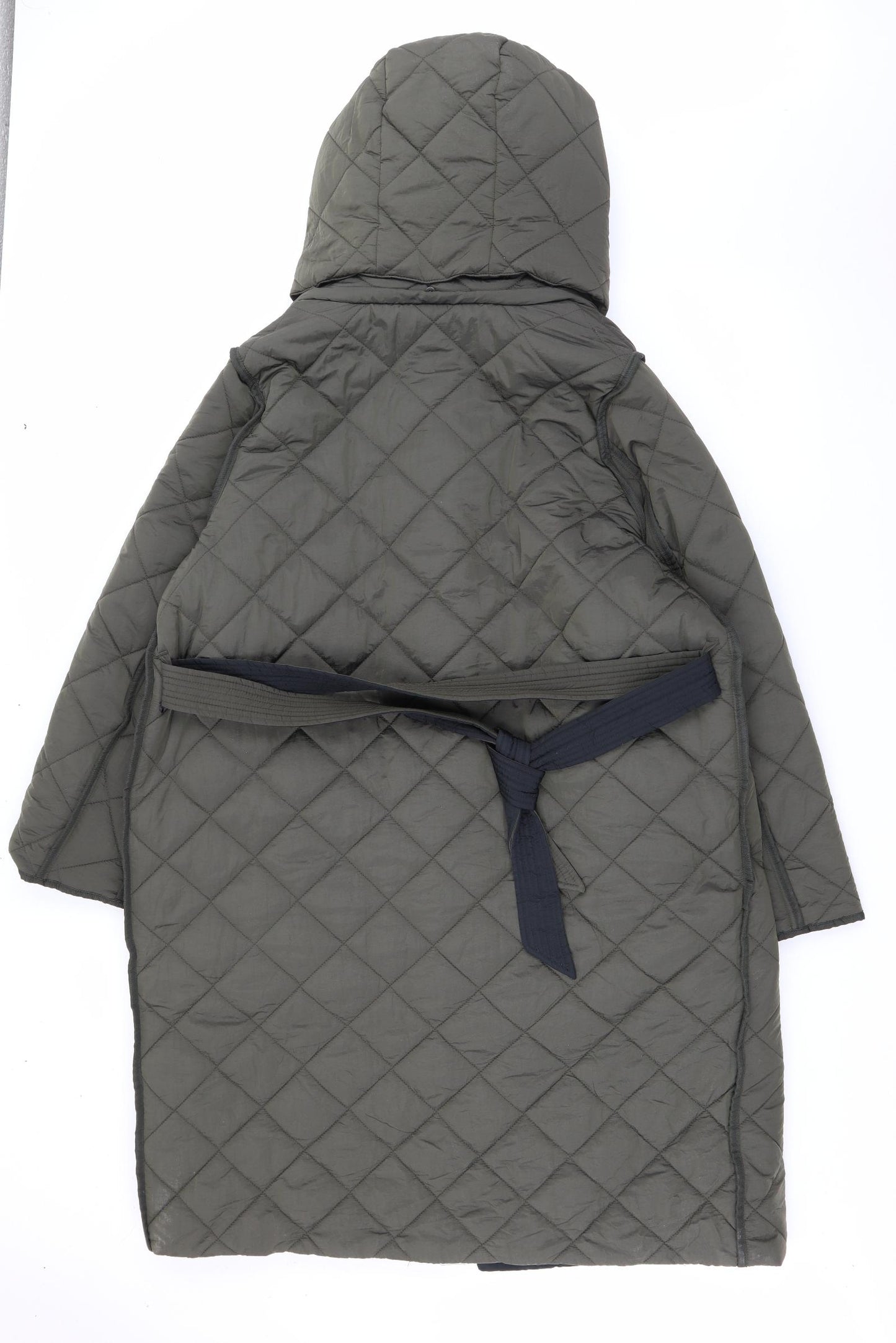 NEXT Womens Green   Quilted Coat Size 18  Zip - Reversible