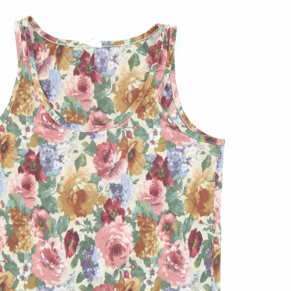 NEXT Womens Multicoloured Floral Polyester Camisole Tank Size 12 Scoop Neck