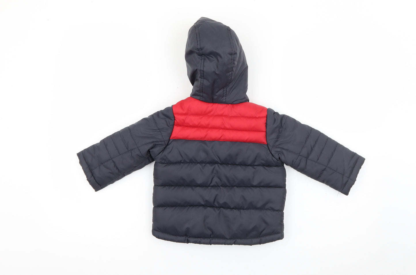 Red Herring Baby Black   Puffer Jacket Coat Size 12-18 Months   Zip