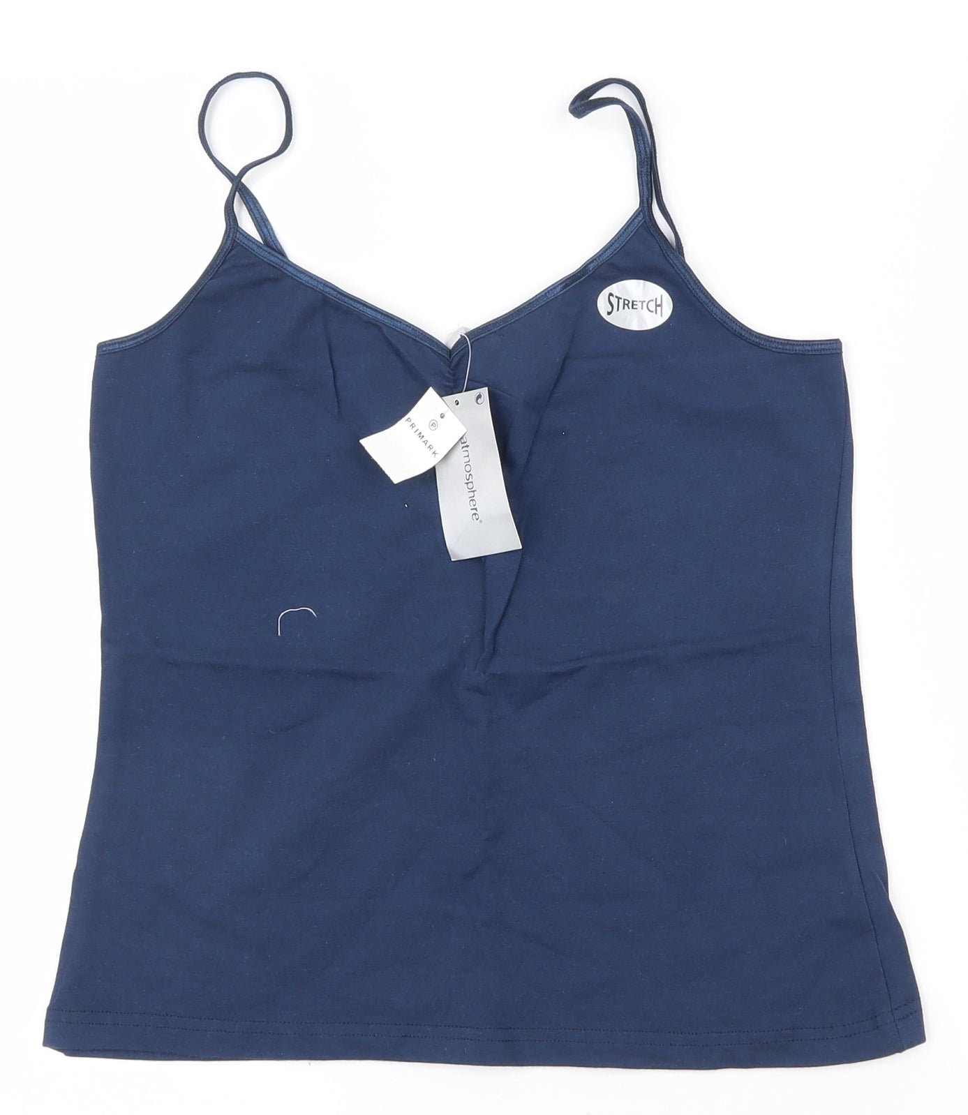 Atmosphere Womens Blue  Cotton Camisole Tank Size 12 V-Neck