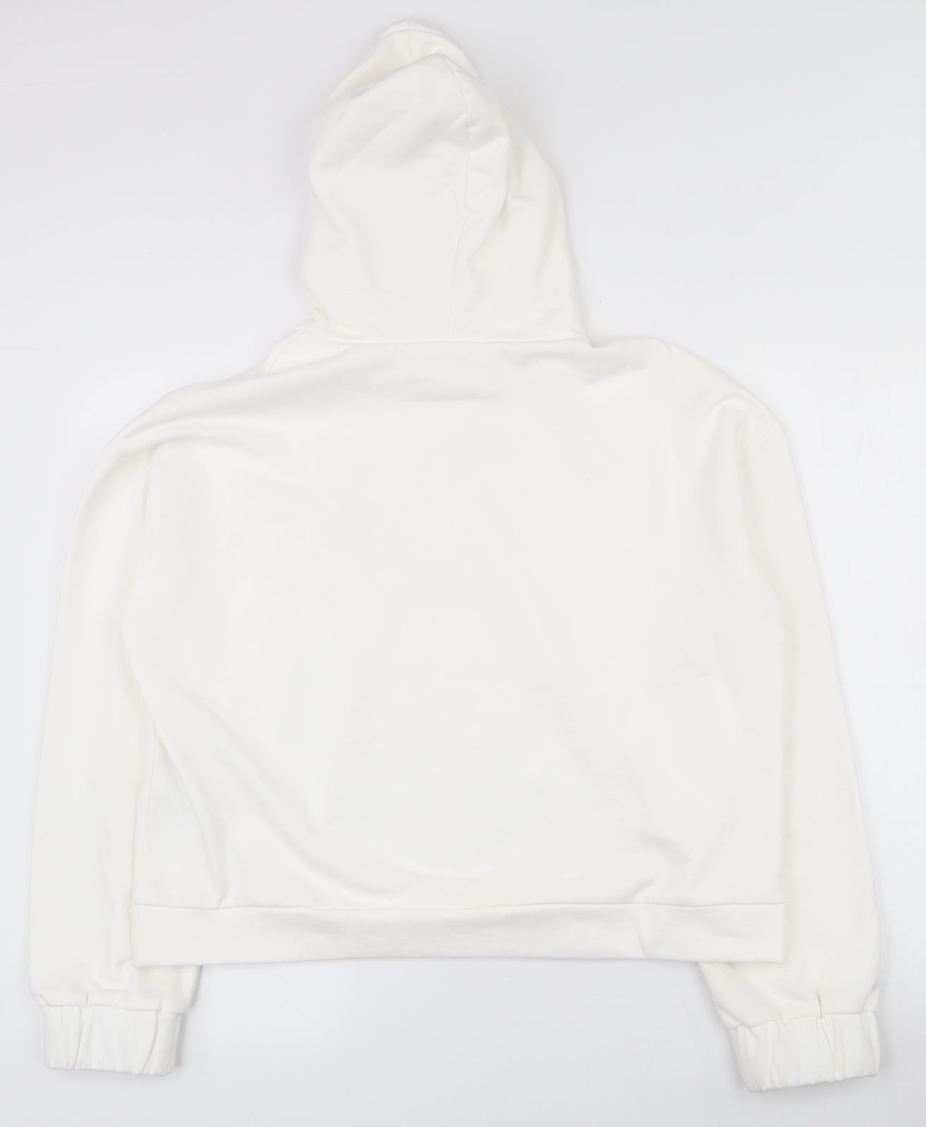 VILA Womens White  Cotton Pullover Hoodie Size M  Pullover