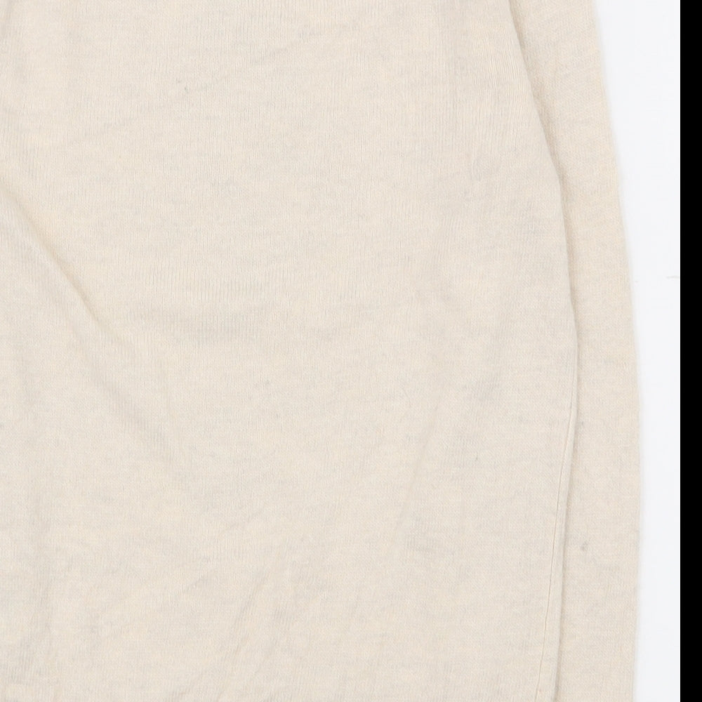 Boden Girls Ivory Crew Neck  Viscose Pullover Jumper Size 7-8 Years  Pullover - Christmas jumper