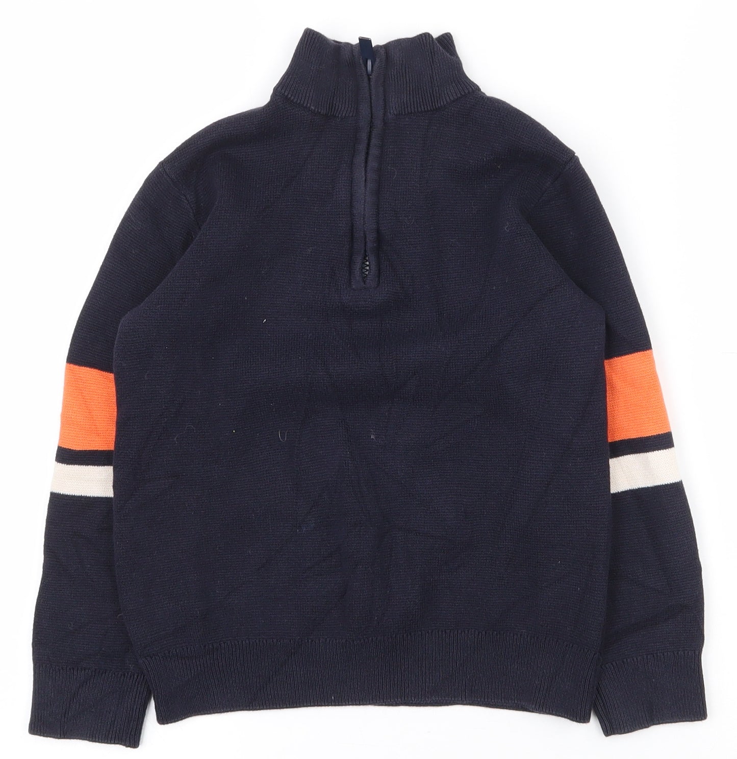 NEXT Boys Blue  100% Cotton Pullover Sweatshirt Size 7 Years  Zip