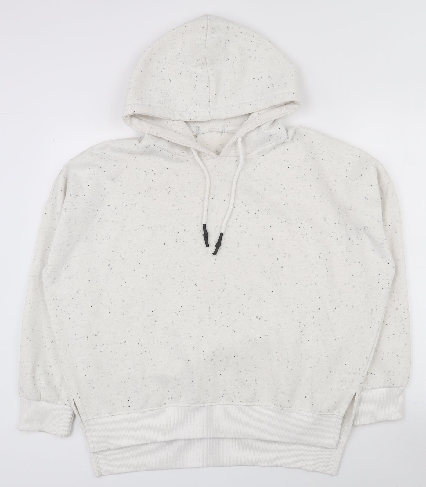 Primark Womens White  Polyester Pullover Hoodie Size 10  Pullover