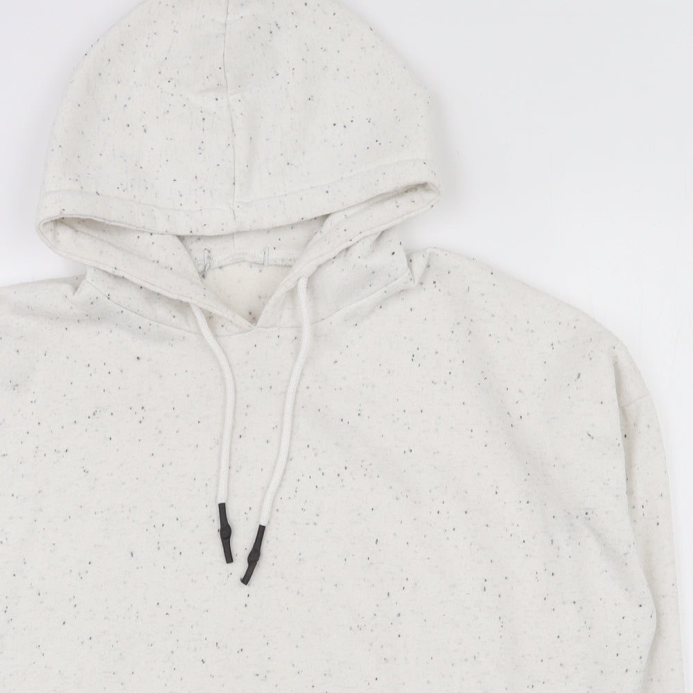 Primark Womens White  Polyester Pullover Hoodie Size 10  Pullover