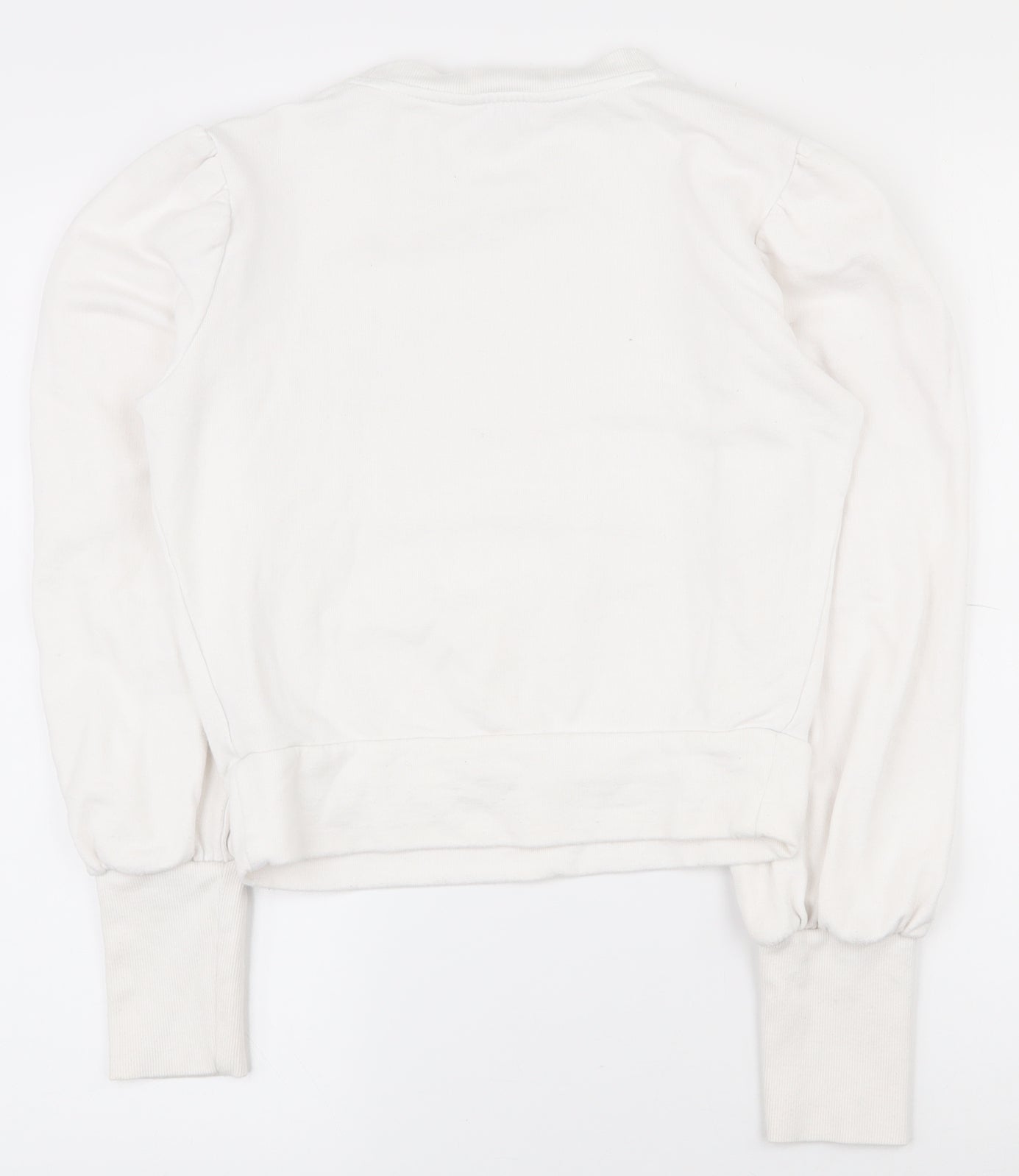 Miss Selfridge Womens White  100% Cotton Pullover Sweatshirt Size 6  Pullover