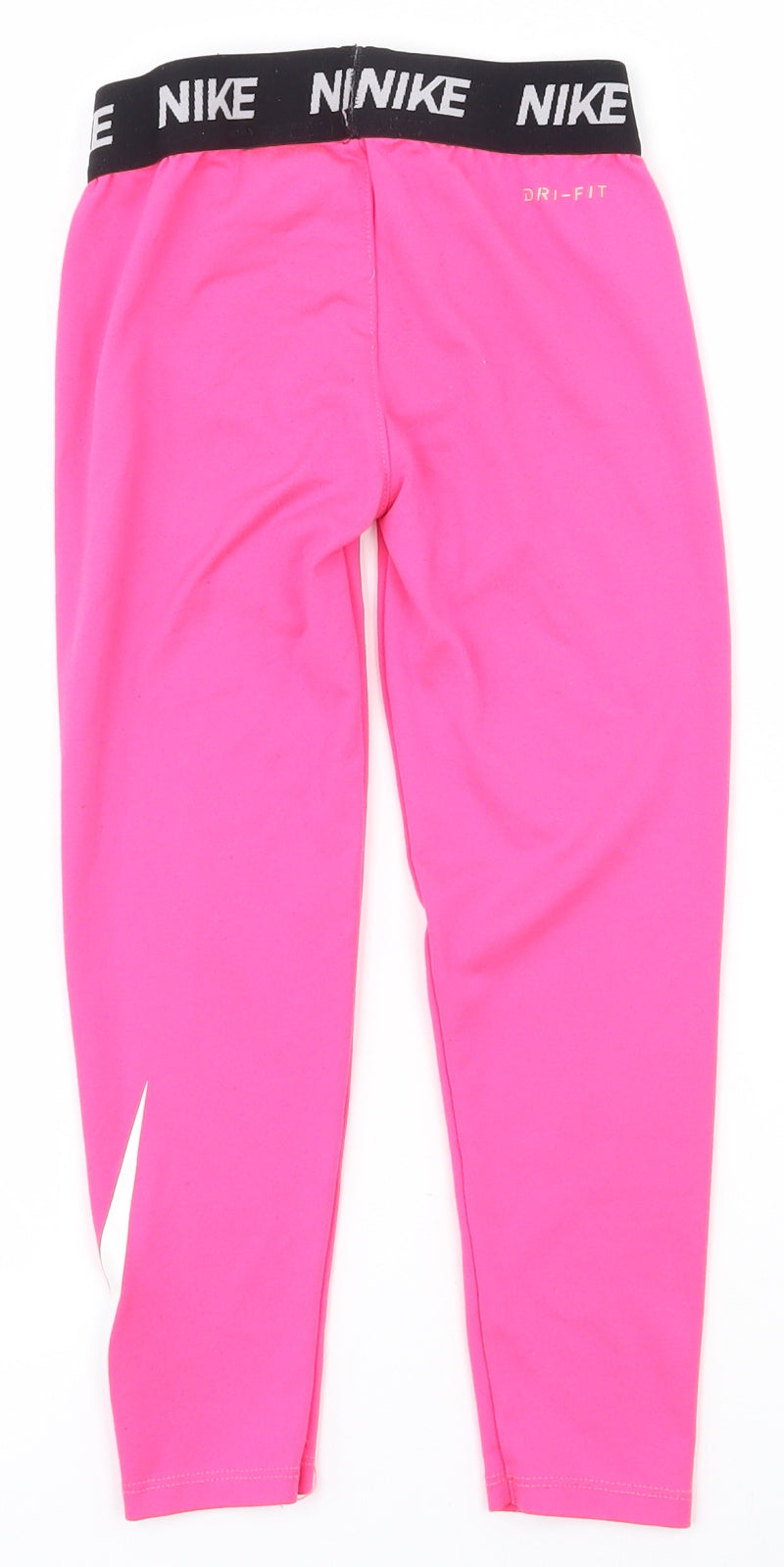 Nike Girls Pink  Polyester Jogger Trousers Size 5-6 Years  Regular Pullover - Leggings