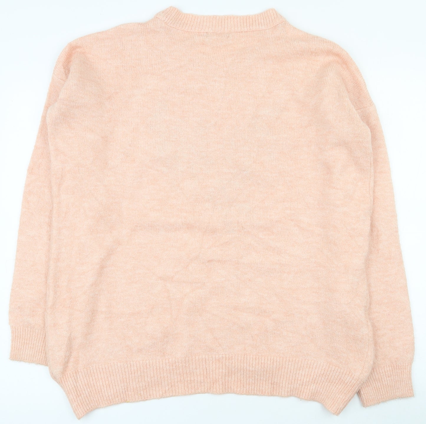 Nobody's Child Womens Pink Round Neck  Polyester Pullover Jumper One Size