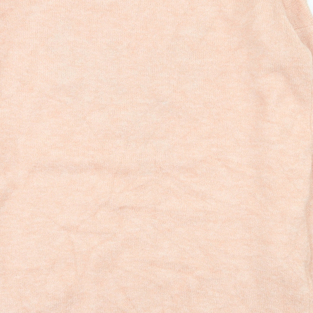 Nobody's Child Womens Pink Round Neck  Polyester Pullover Jumper One Size