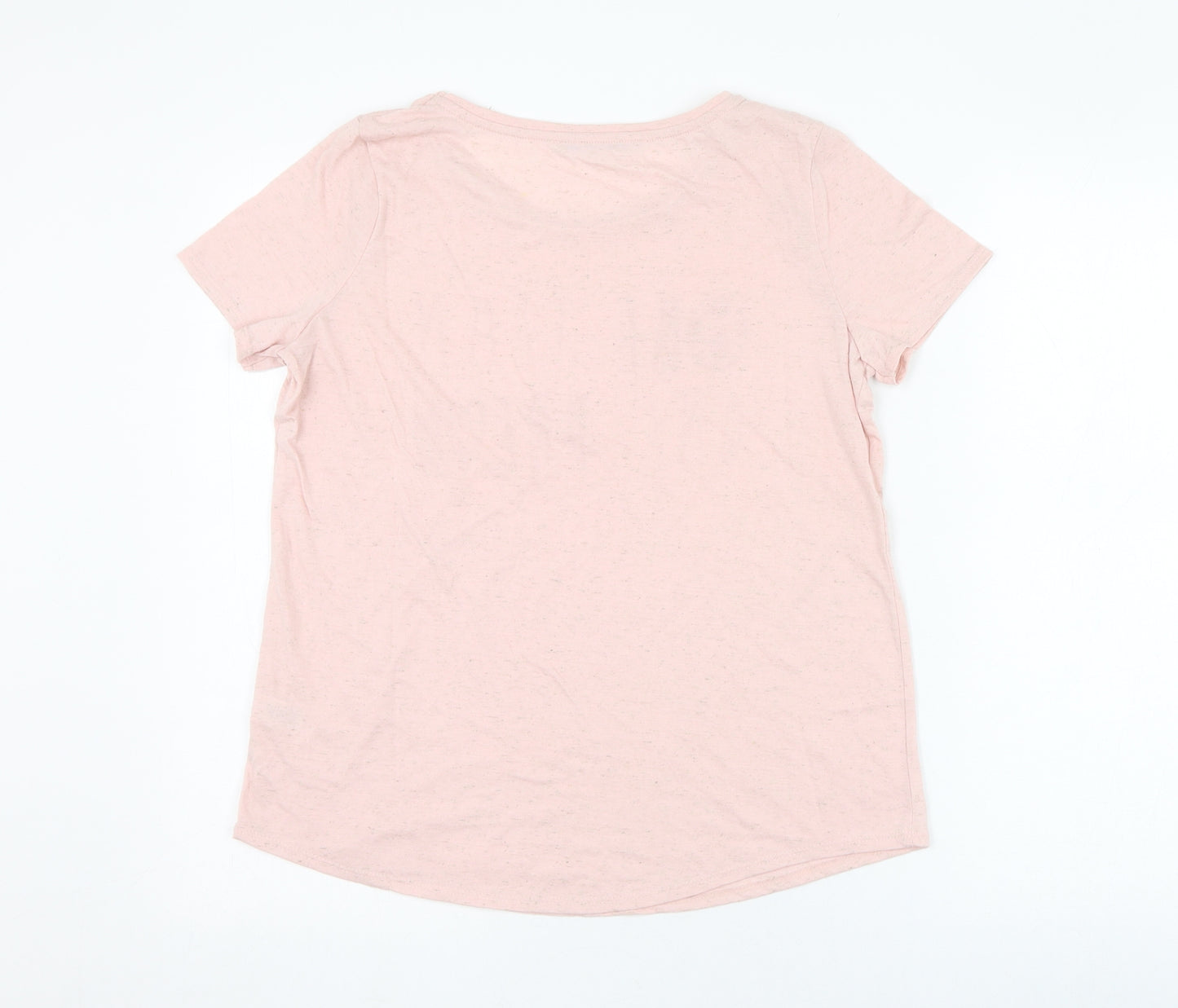George Womens Pink  Polyester Basic T-Shirt Size 8 Round Neck - One team One dream