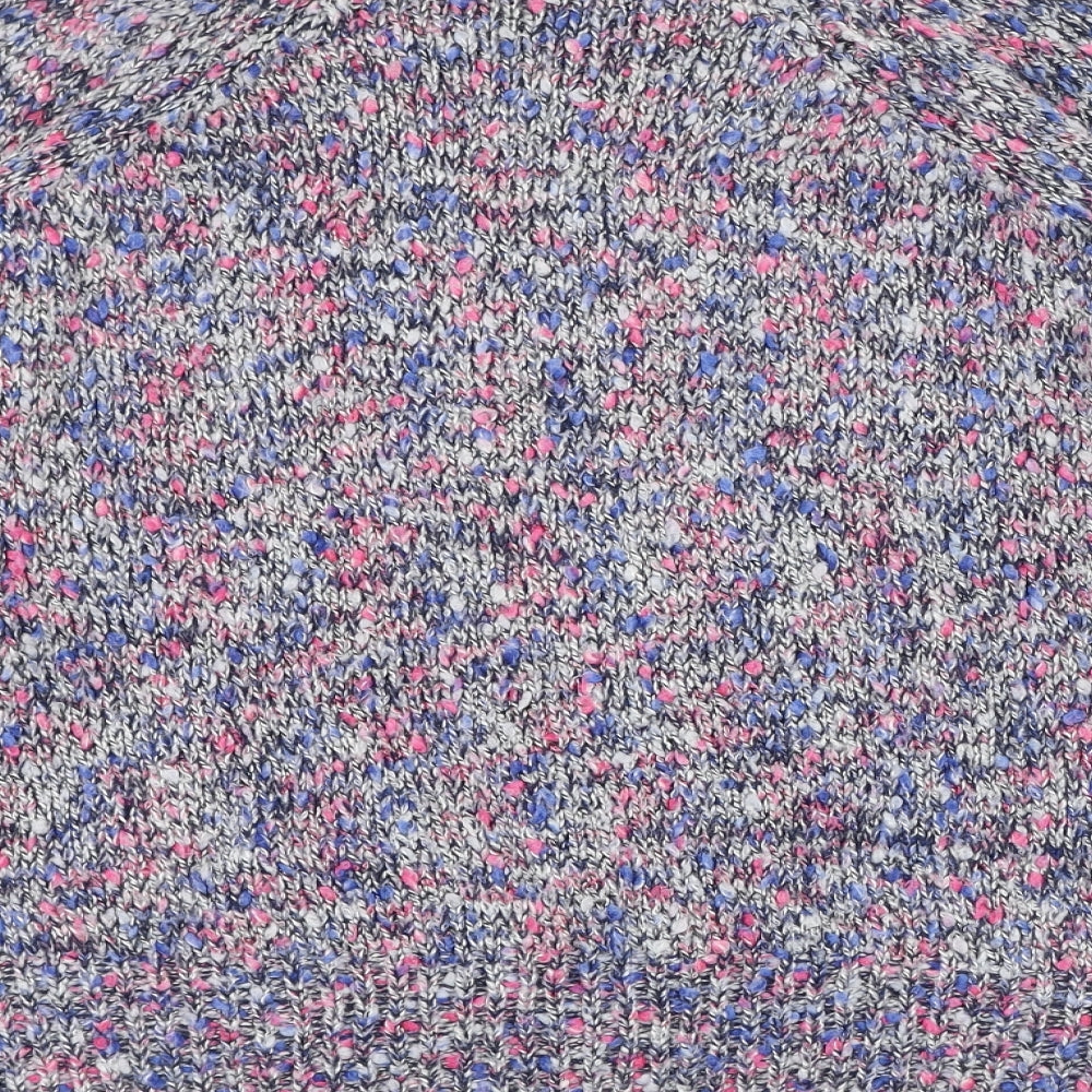 TU Womens Blue Round Neck  Polyester Pullover Jumper Size 14