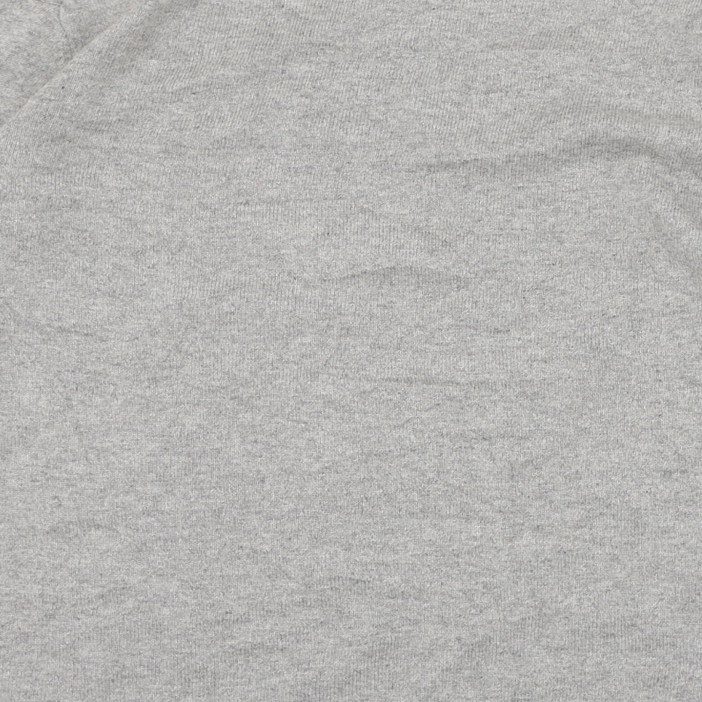 Preworn Womens Grey Round Neck  Silk Pullover Jumper Size XL