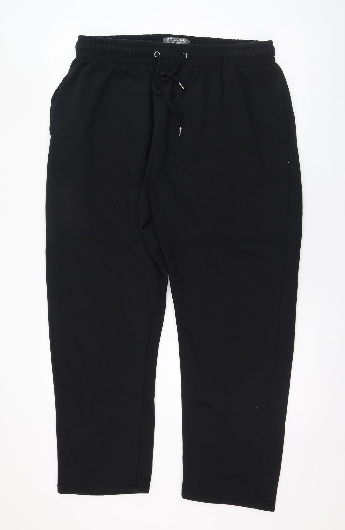 Primark Mens Black  Polyester Jogger Trousers Size 2XL L27 in Regular