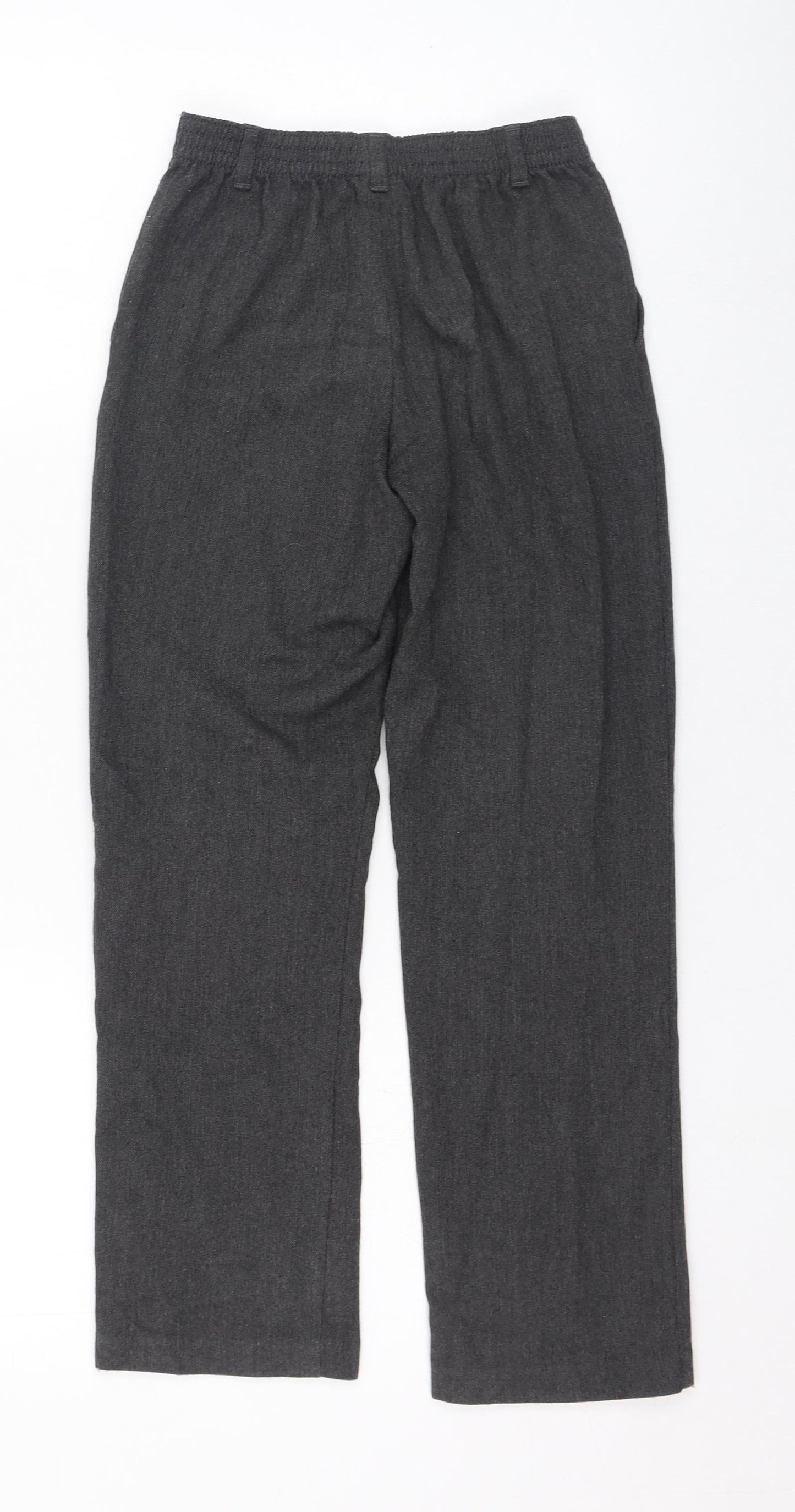 George Boys Grey  Polyester Dress Pants Trousers Size 7-8 Years  Regular Pullover - School