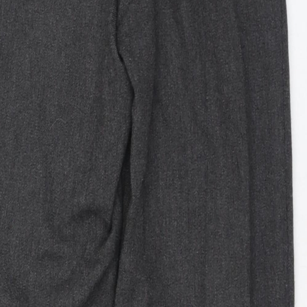 George Boys Grey  Polyester Dress Pants Trousers Size 7-8 Years  Regular Pullover - School