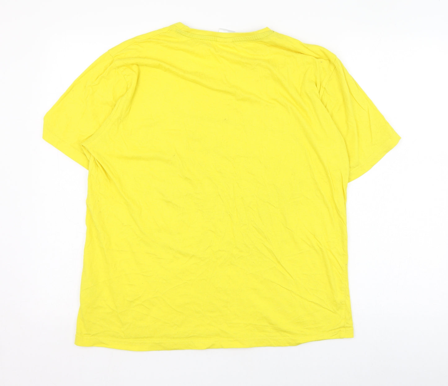 Preworn Mens Yellow  Cotton  T-Shirt Size M Round Neck  - Only Fools And Horses