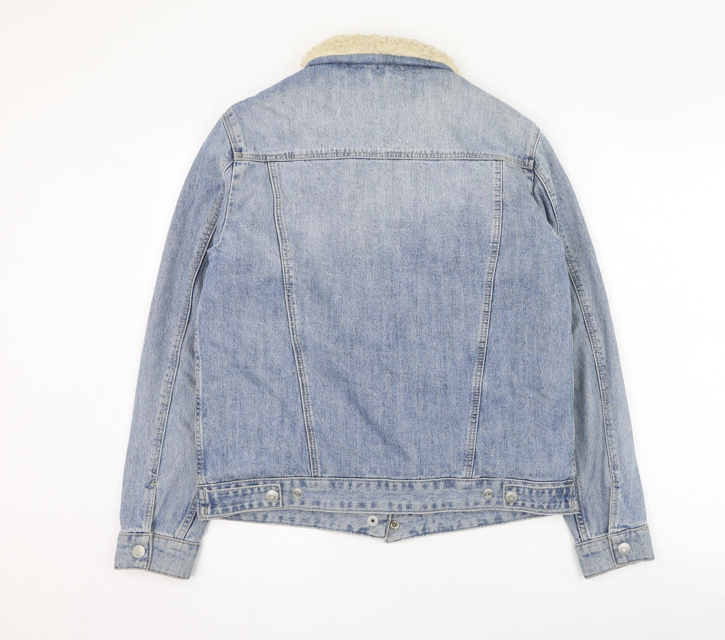 Topshop Womens Blue   Jacket  Size 10  Button