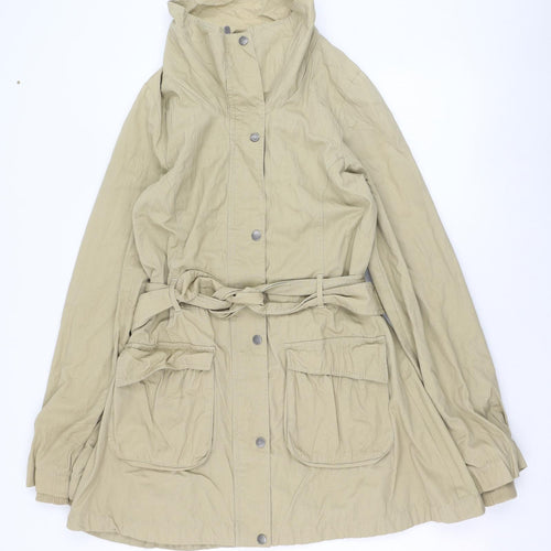 Bench Womens Beige   Overcoat Coat Size M  Zip