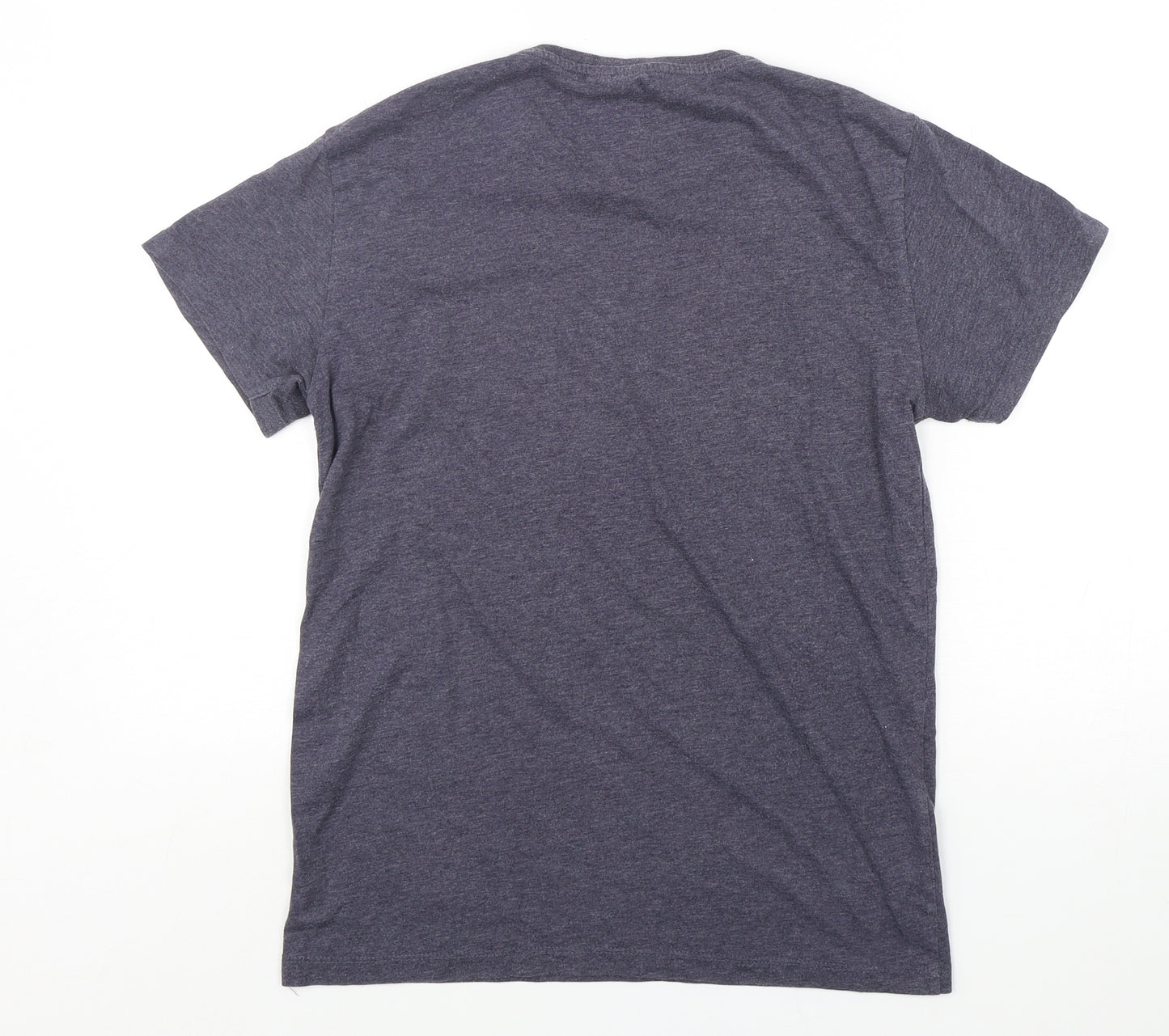 Primark Mens Grey  Polyester  T-Shirt Size S Round Neck  - Captain America