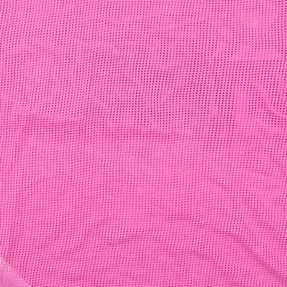Nike Womens Pink  Polyester Basic T-Shirt Size XS Round Neck Pullover