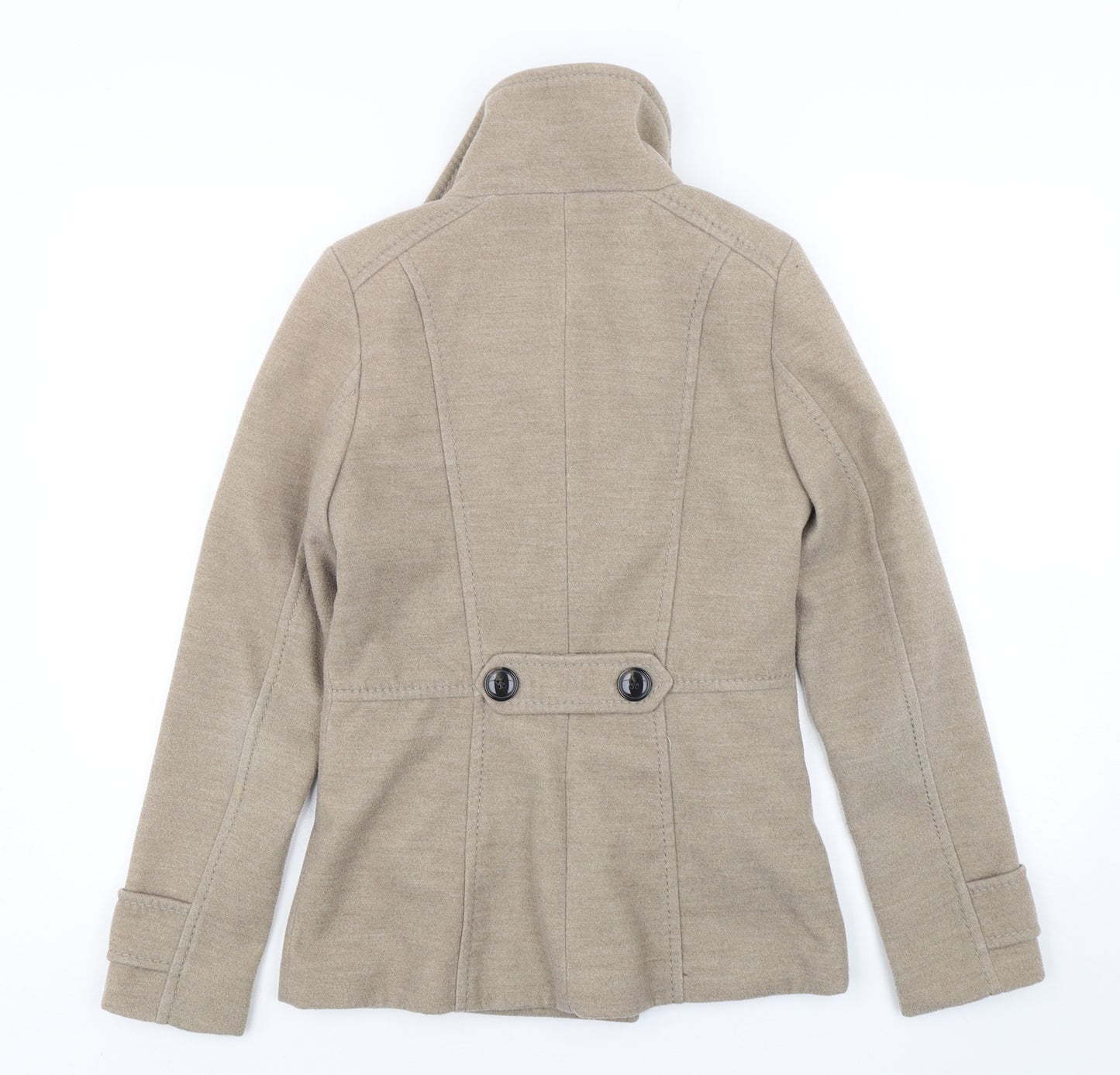 H&M Womens Beige   Pea Coat Coat Size 4