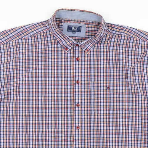 DG's drifter Mens Multicoloured Plaid Cotton  Button-Up Size 3XL Collared
