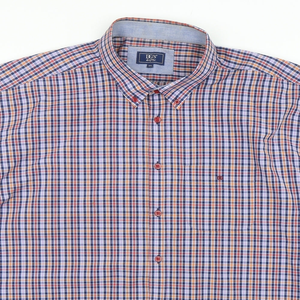 DG's drifter Mens Multicoloured Plaid Cotton  Button-Up Size 3XL Collared