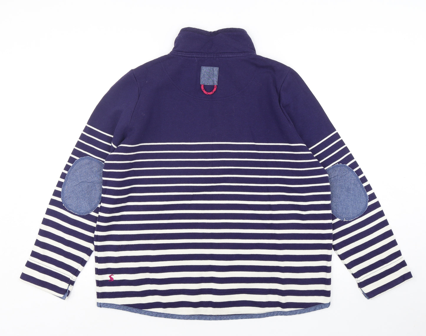 Joules Womens Multicoloured Striped Cotton Pullover Sweatshirt Size 14