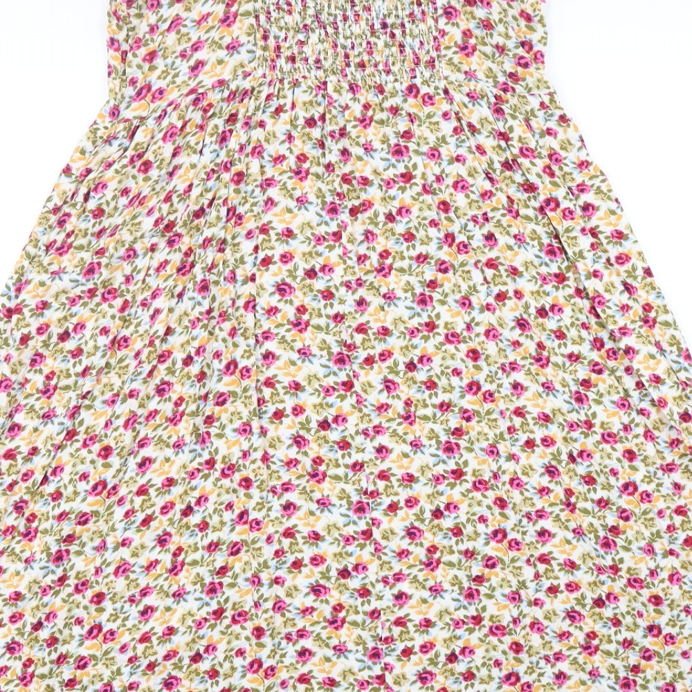 New Look Womens Multicoloured Floral Viscose A-Line  Size 18  V-Neck