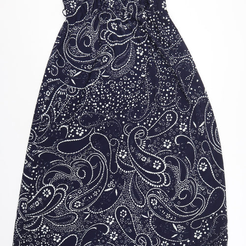 F&F Womens Blue Paisley Polyester Maxi  Size 18  Off the Shoulder