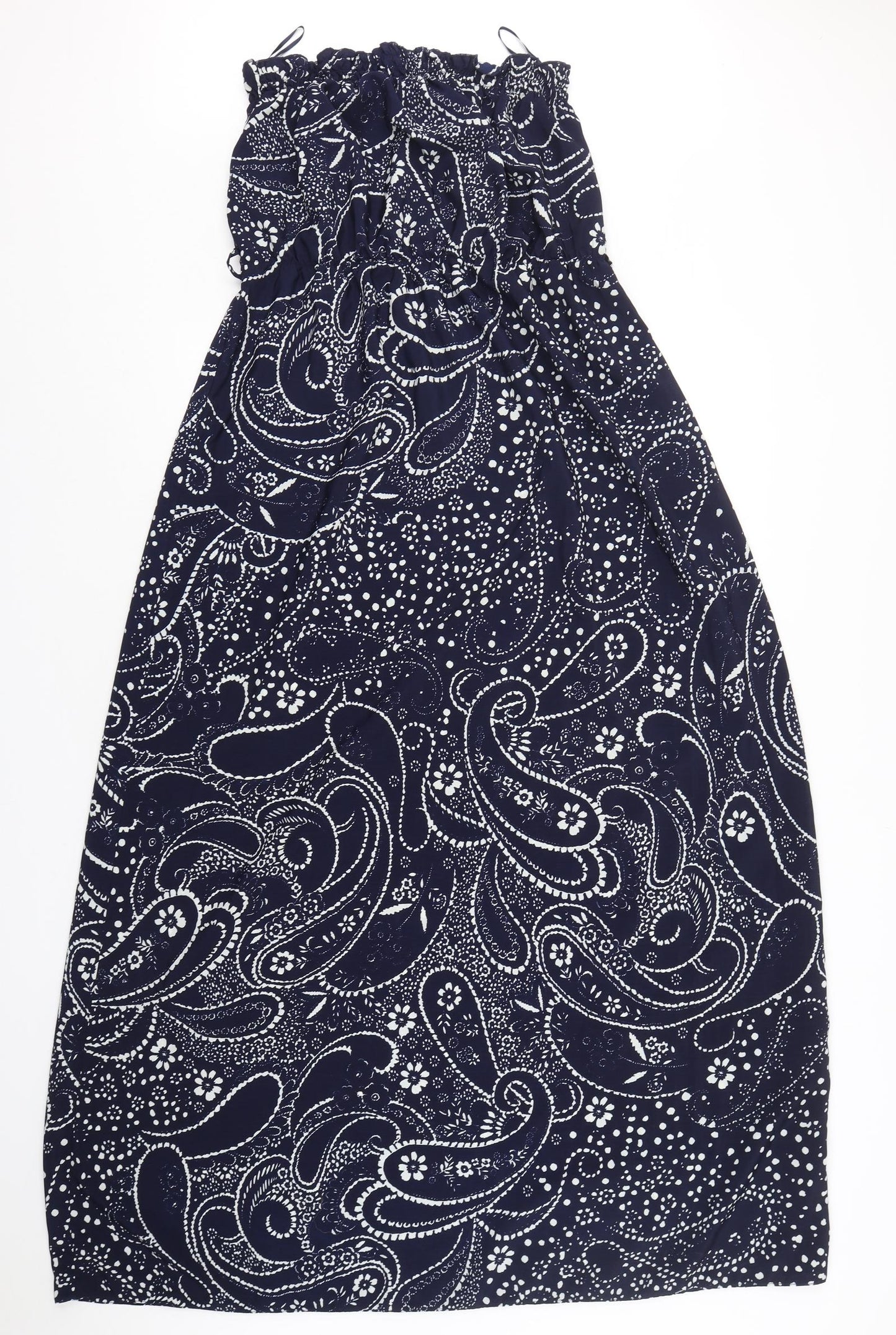 F&F Womens Blue Paisley Polyester Maxi  Size 18  Off the Shoulder