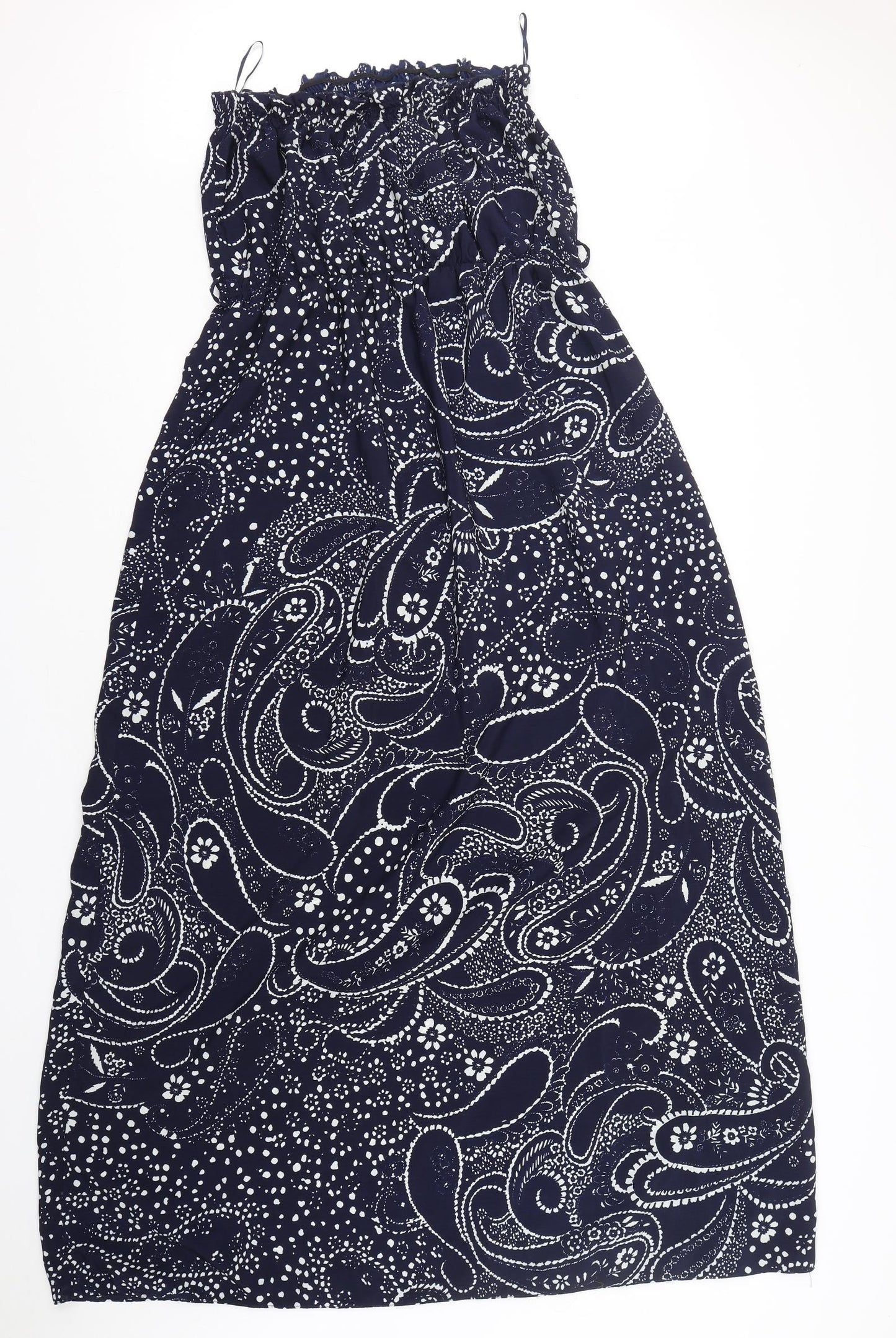 F&F Womens Blue Paisley Polyester Maxi  Size 18  Off the Shoulder