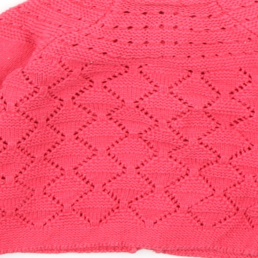 Mini Club Girls Pink  Cotton Cardigan Jumper Size 3-6 Months