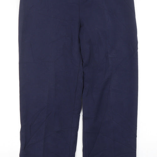Emma Collection  Womens Blue  Polyester Trousers  Size 16 L29 in Regular
