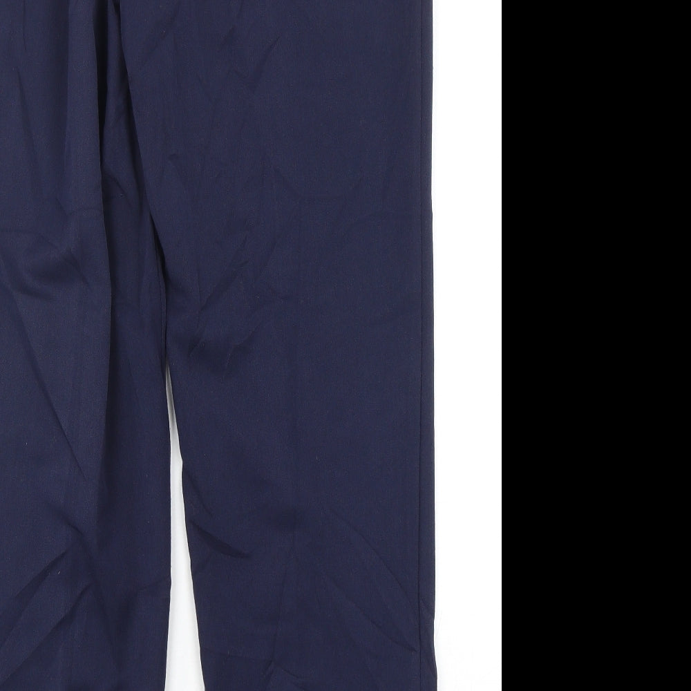 Emma Collection  Womens Blue  Polyester Trousers  Size 16 L29 in Regular