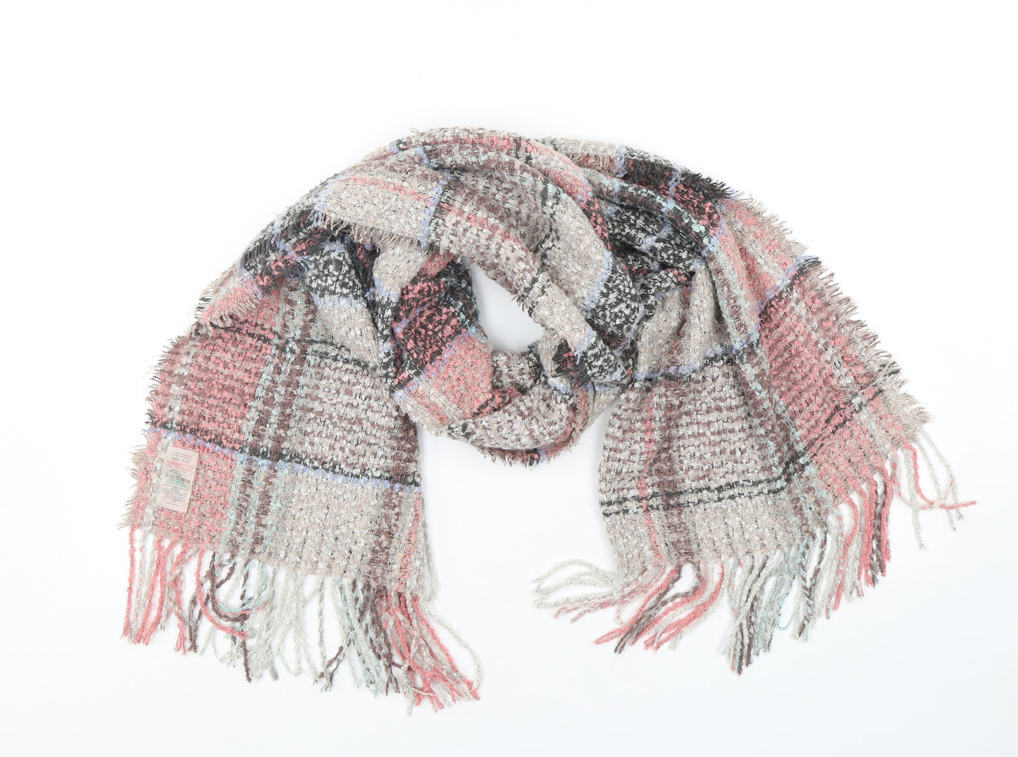 Matalan Womens Multicoloured Plaid Polyester  Scarf