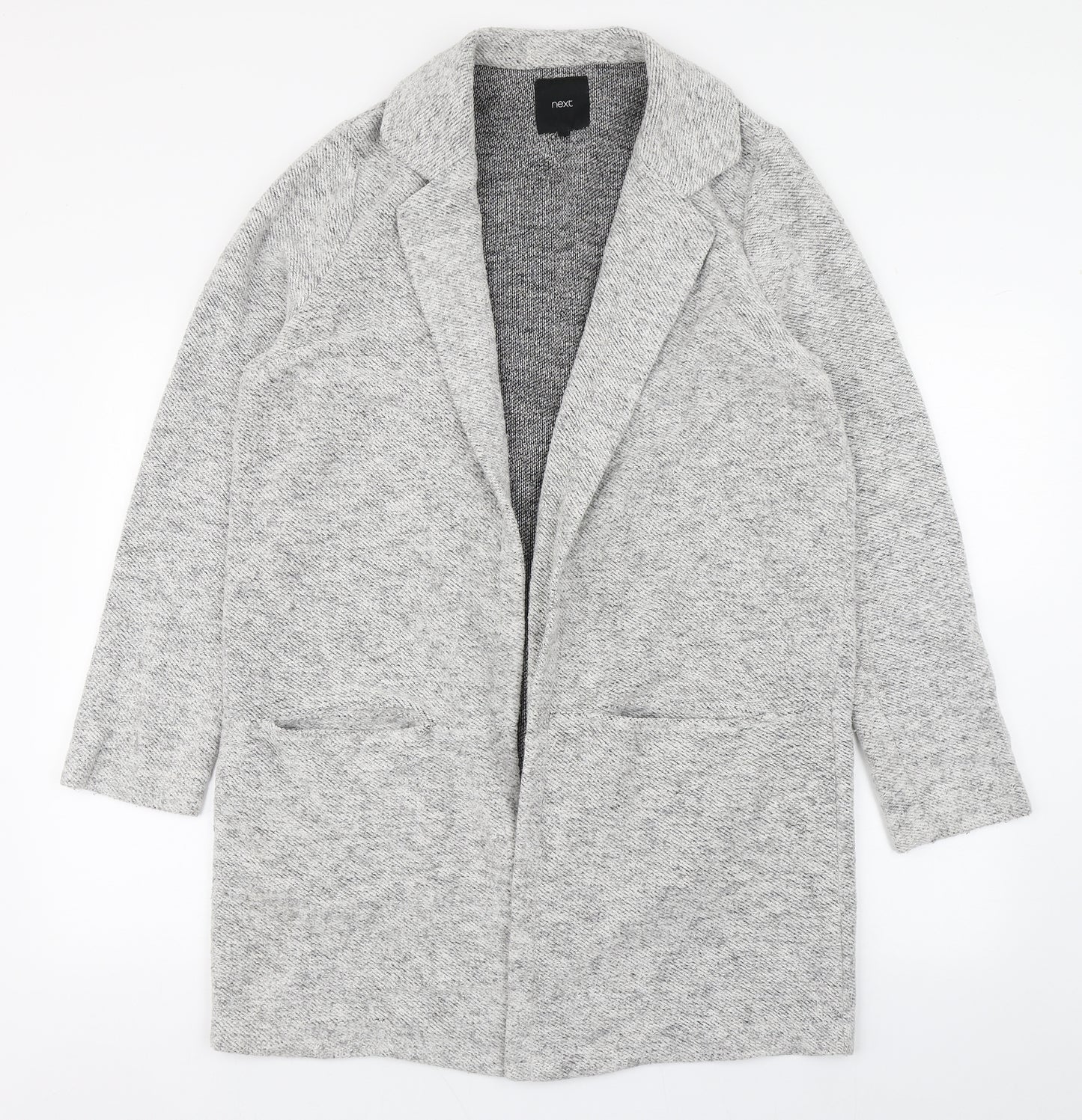 NEXT Womens Grey   Overcoat Coatigan Size 14