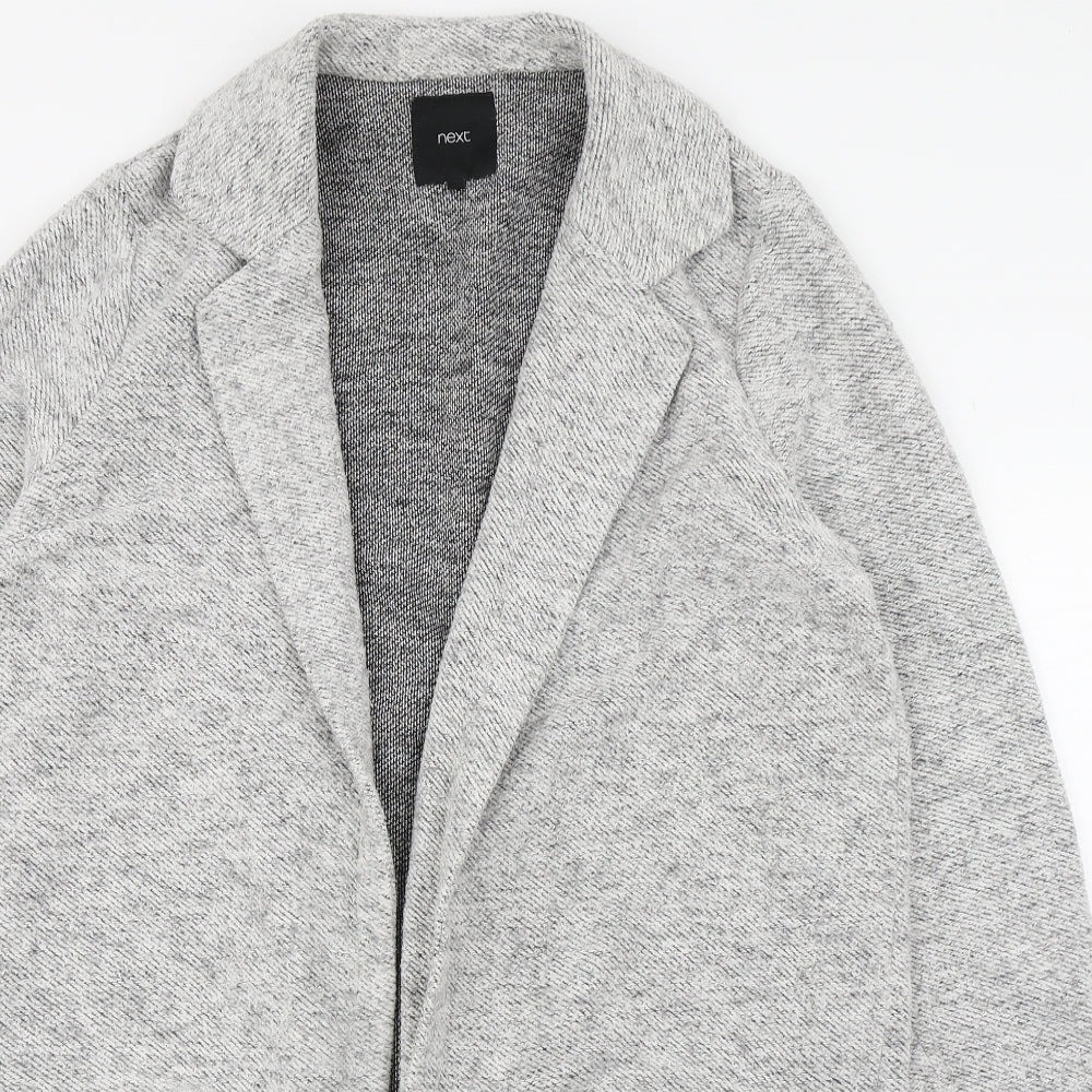 NEXT Womens Grey   Overcoat Coatigan Size 14