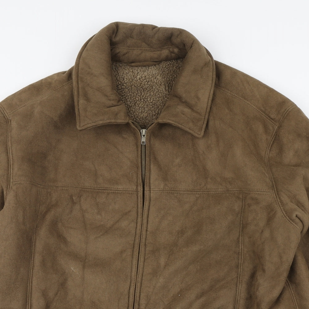Greenwoods Mens Brown   Jacket  Size XL  Zip